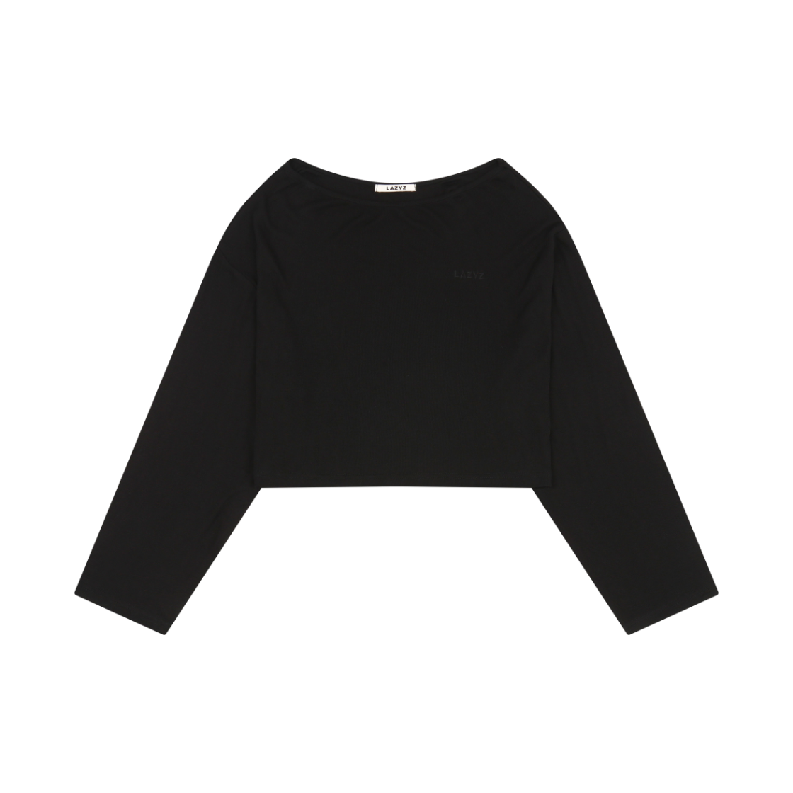 레이지지 크리미 롱 슬리브 티셔츠 블랙(LAZYZ Creamy Long Sleeve T-Shirt Black)