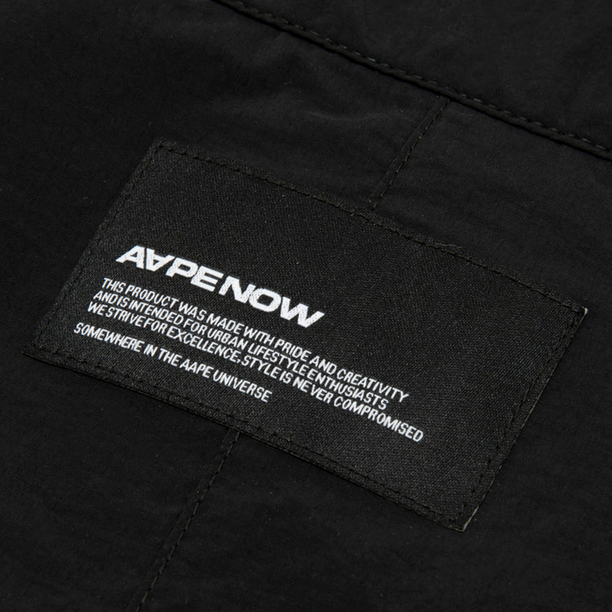 에이프 나우 문페이스 로고 자켓 블랙 - 26FW(AAPE Now Moonface Logo Jacket Black - 26FW) - 4