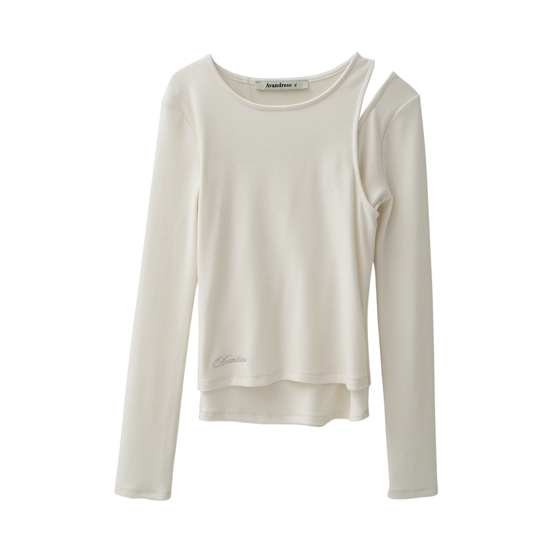 AD63TS15IV AVANDRESS Dian Layered Tee IVORY