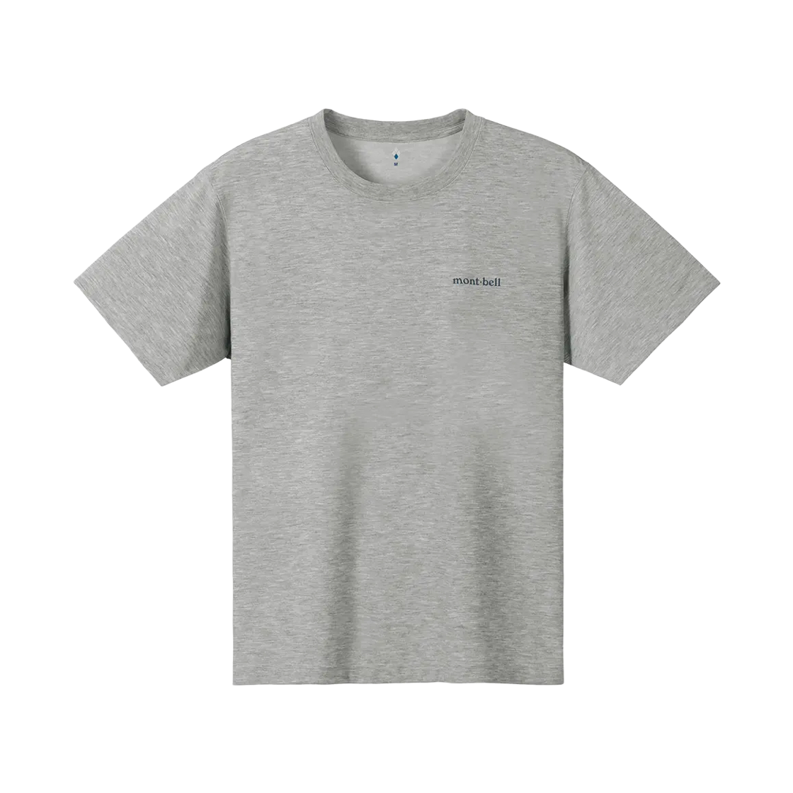 2304545 Montbell Wickron One Point Logo T-Shirt Heather Charcoal