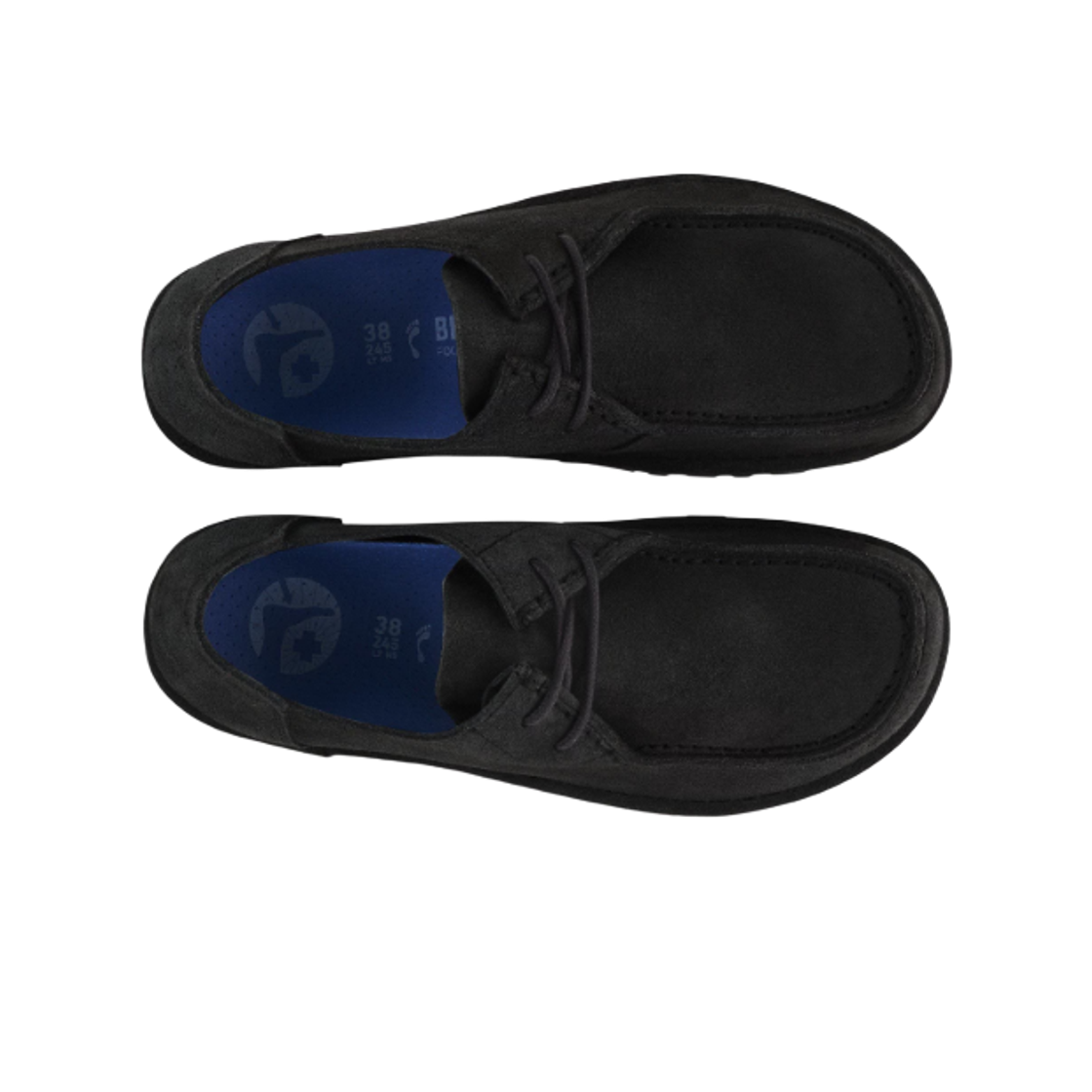 버켄스탁 우티 레이스 스웨이드 레더 솔리드 블랙 - 레귤러(Birkenstock Utti Lace Suede Leather Solid Black - Regular) - 2