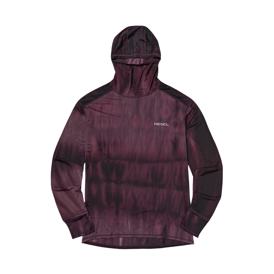 네스클 에어벤트 타이다잉 레이싱 핑거 워치홀 후드슬리브 플럼(NESCL Air-Vent Tie-Dye Racing Finger Watch-Hole Hood Sleeve Plum) - 1