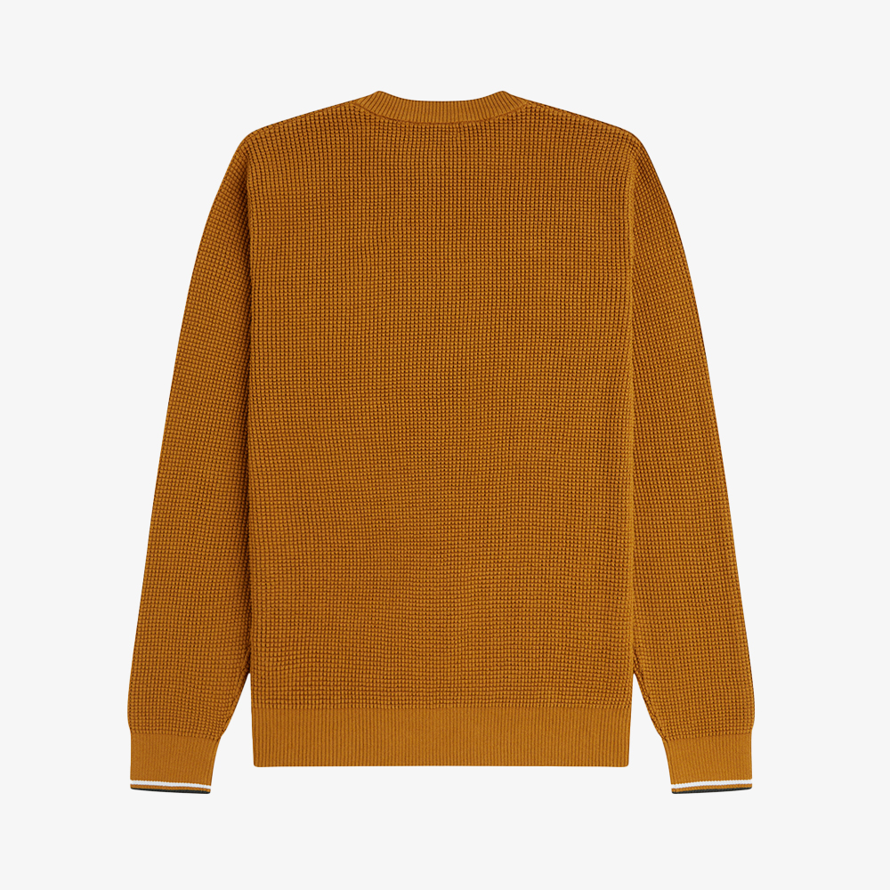 프레드페리 와플 스티치 니트 다크카라멜(Fred Perry Waffle Stitch Knit Dark Caramel) - 6