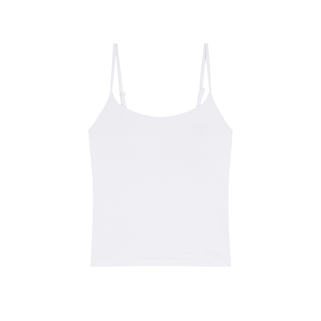 레이지지 크리미 패디드 캐미솔 화이트(LAZYZ Creamy Padded Camisole White)