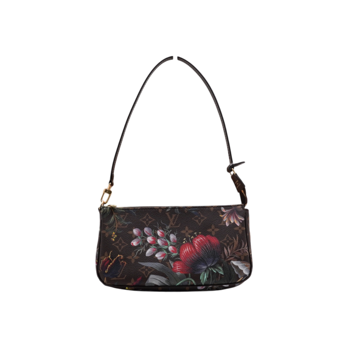 IT643OOFRICN Louis Vuitton Monogram Ebene Floral Pochette Accessoires Shoulder Bag