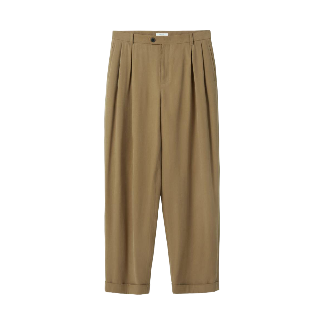 RM26WWPT005OL Recto Tuck Detail Turn-Up Pants Dark Olive