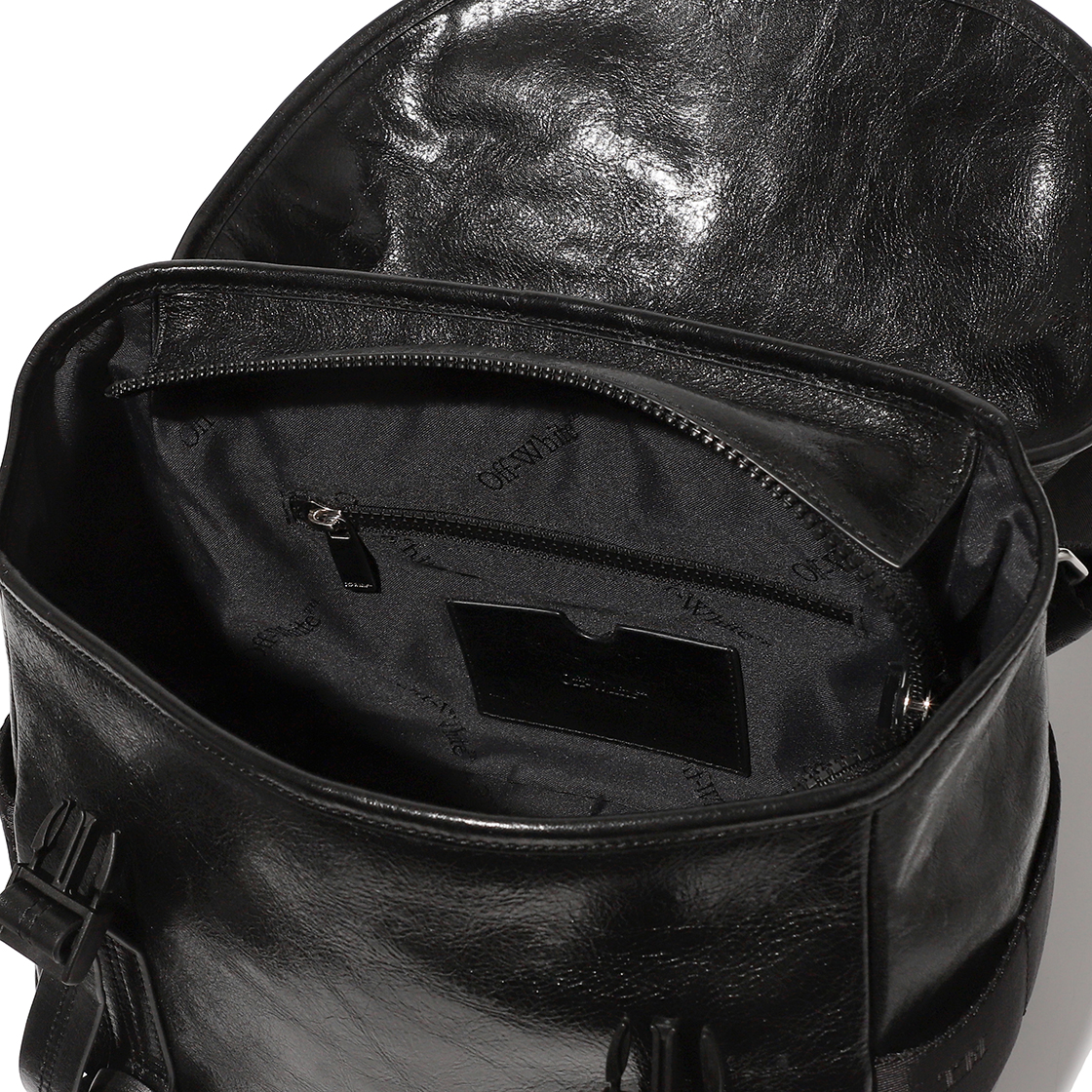 오프화이트 카메라 숄더 백 S 레더 (블랙)(Off-White Camera Shoulder Bag S Leather (Black)) - 5