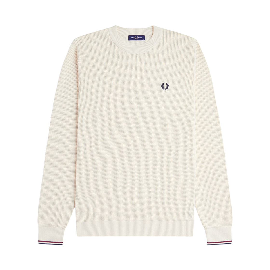 AFPM2G36507-170 Fred Perry Waffle Stitch Knit Ecru