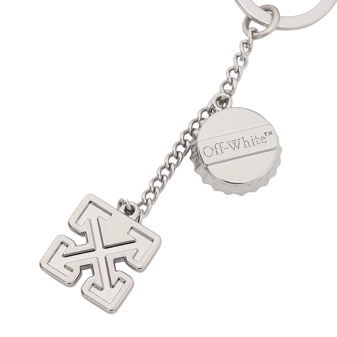 오프화이트 로고 키링 (실버)(Off-White Logo Keyring (Silver)) - 3