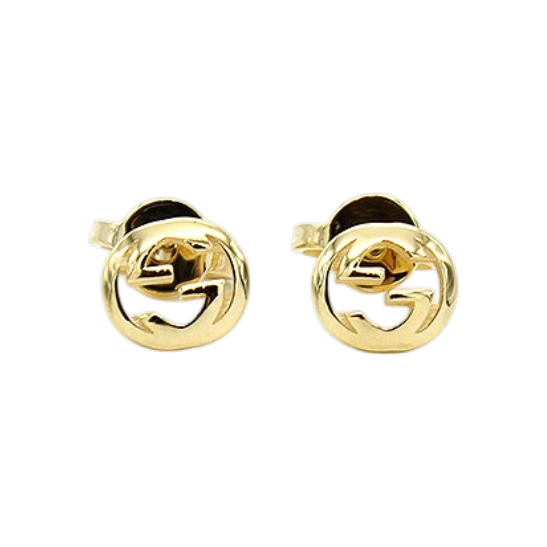 ITQEND66FAMB Gucci Interlocking 18K Stud Earrings
