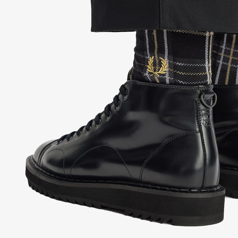 프레드페리 타탄 삭스 블랙 샴페인(Fred Perry Tartan Sock Black Champagne) - 3