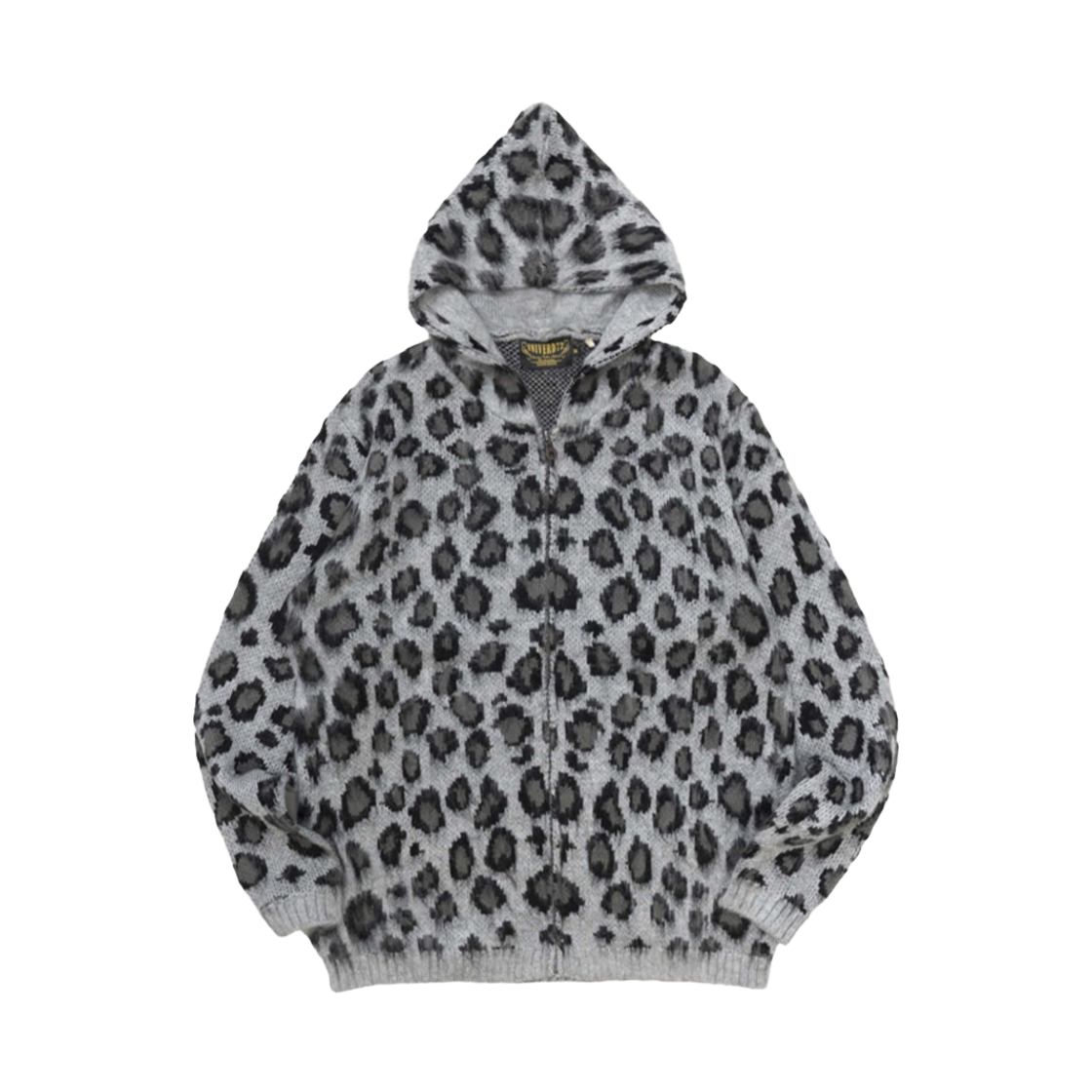 휴스턴 재팬 유니버드72 모헤어 터치 집 파카 레오파드 그레이 22378(Houston Japan UNIVERD72 Mohair Touch Zip Parka Leopard Grey 22378) - 1