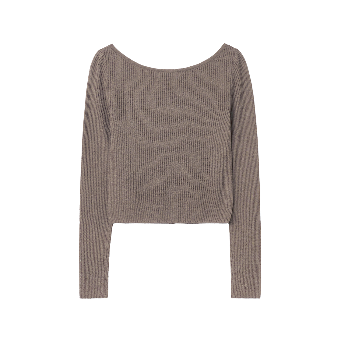 시메트릭 퍼센트 보트넥 가디건 브라운(symmetric percent Boat Neck Cardigan Brown) - 2