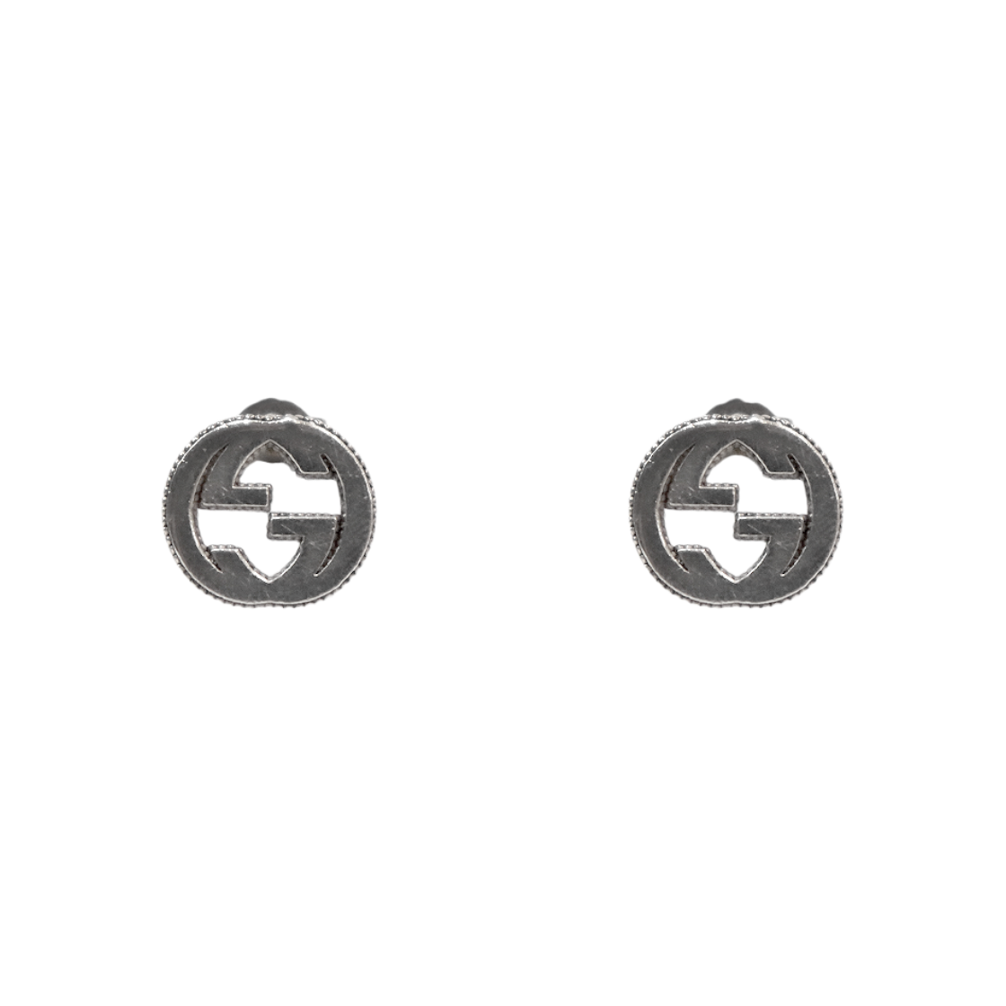 IT5H86GSDDI5 Gucci Interlocking G Silver Earrings