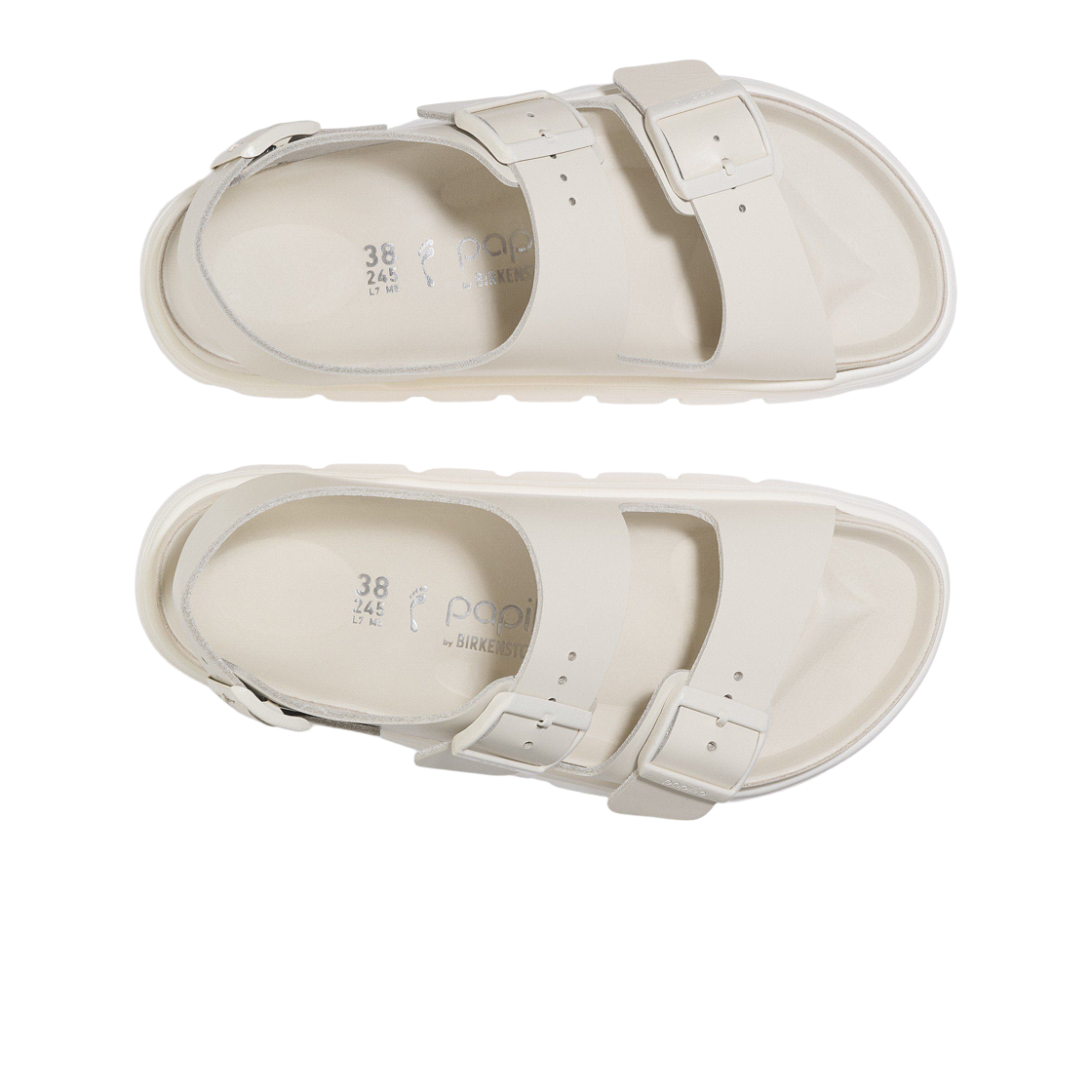 버켄스탁 밀라노 파필리오 청키 에그쉘 - 내로우(Birkenstock Milano Papillio Chunky Eggshell - Narrow) - 2