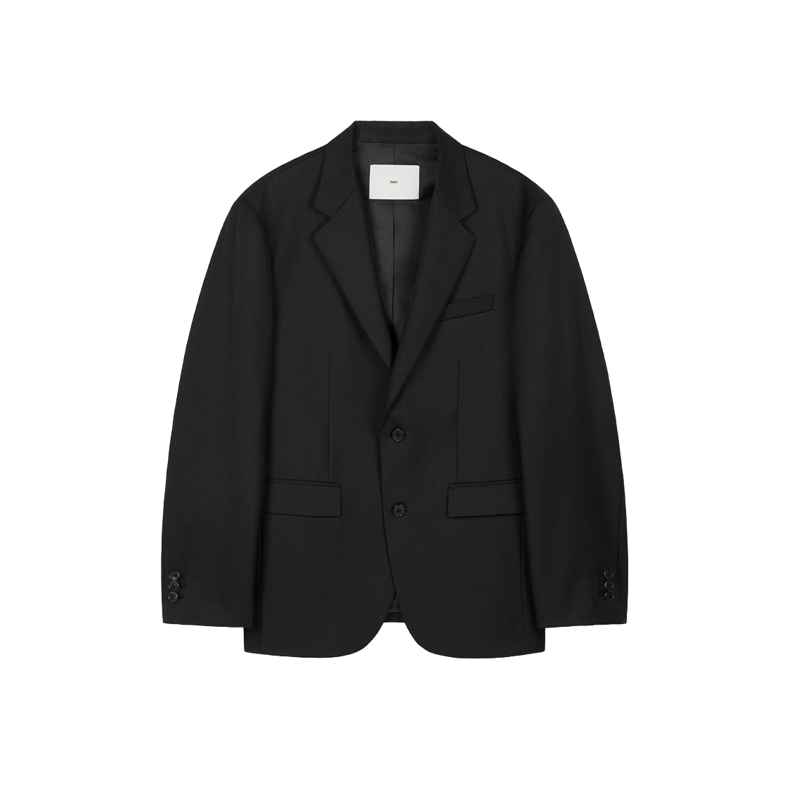 TNJA6F100BK TNGT Wool Blend Comfort Set-Up Jacket Black