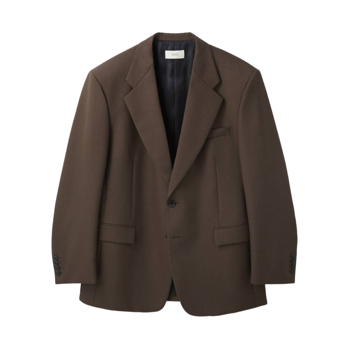 RM26WWJK004BR Recto Tailored Single Suit Jacket Vintage Brown