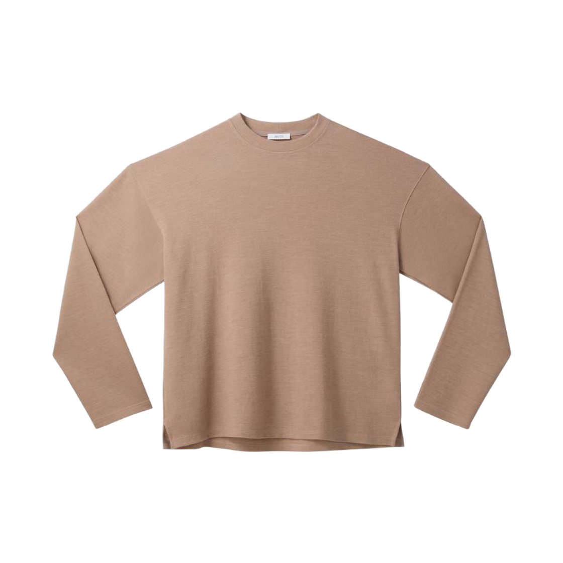 RM26WJTP002CM Recto Wool Blend Oversized Top Camel