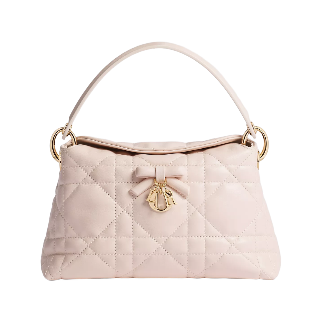 S1713OGYD-M31N Dior Adiorable Mini Top Handle Bag Macro Cannage Lambskin Ballet Pink