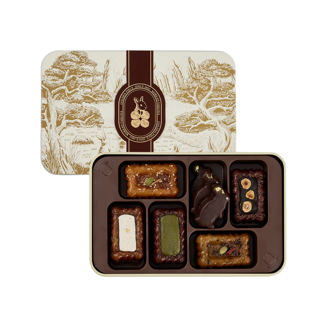 골든피스 약과 틴케이스 세트(붉은말/토끼/사슴)+쇼핑백증정(GOLDENPIECE Yakgwa Tin Case Set (Red Horse / Rabbit / Deer)) - 3