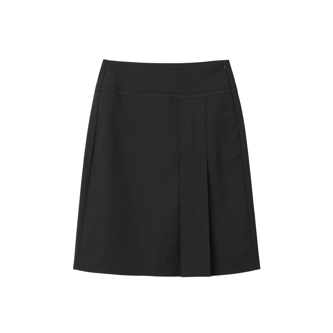 MW385BLK MILLO WOMEN Contour Midi Skirt Black