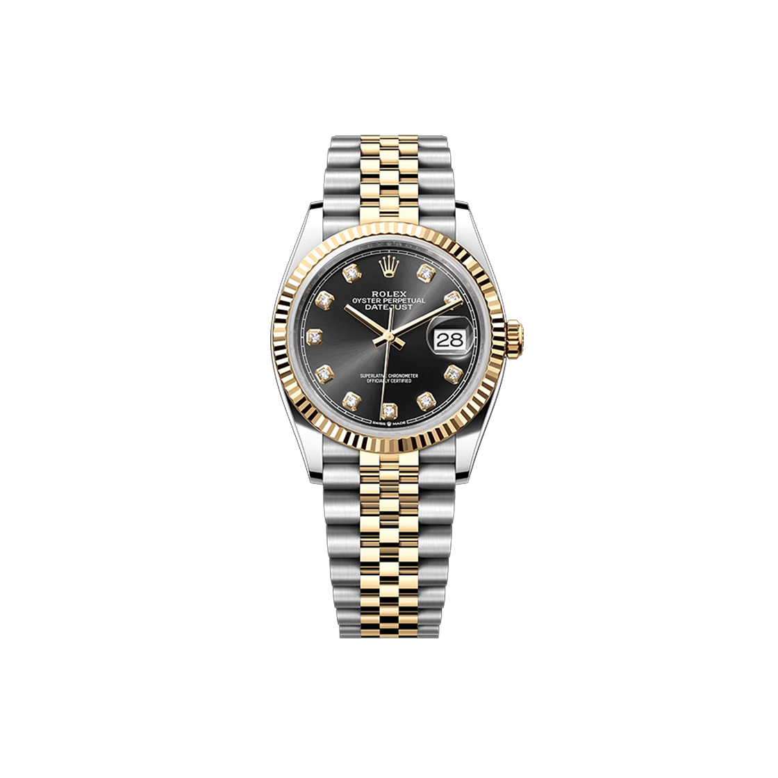 IT3MAQRAKLC3 Rolex Datejust Black 10P Jubilee