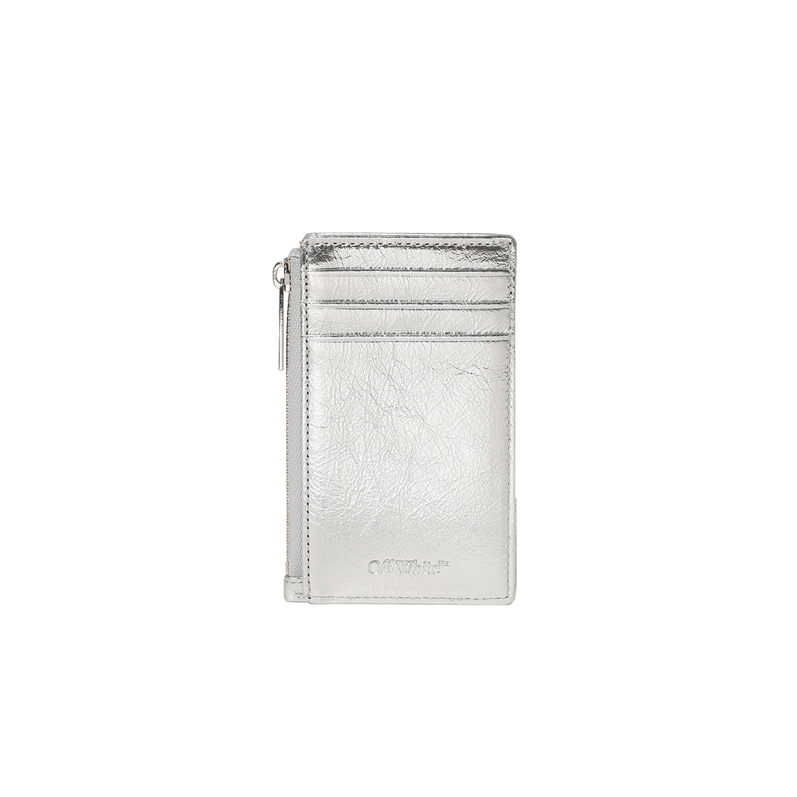 오프화이트 퀼티드 카드 월렛 숏 (실버)(Off-White Quilted Card Wallet Short (Silver)) - 2