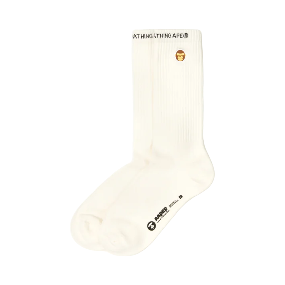 에이프 에이퍼 삭스 아이보리 - 26FW(AAPE Aaper Socks Ivory - 26FW)