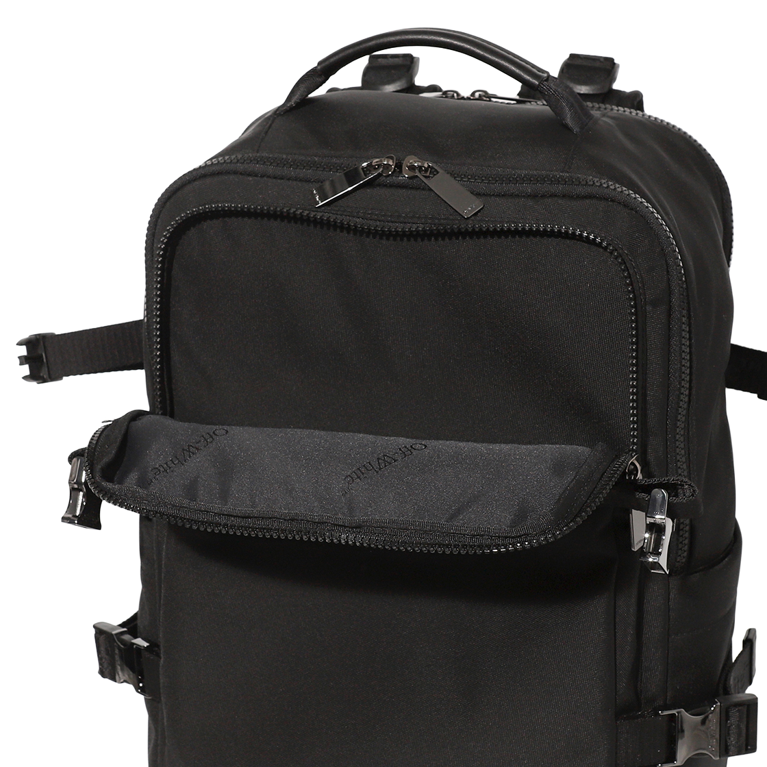 오프화이트 빅 포켓 백팩 (블랙)(Off-White Big Pocket Backpack (Black)) - 5