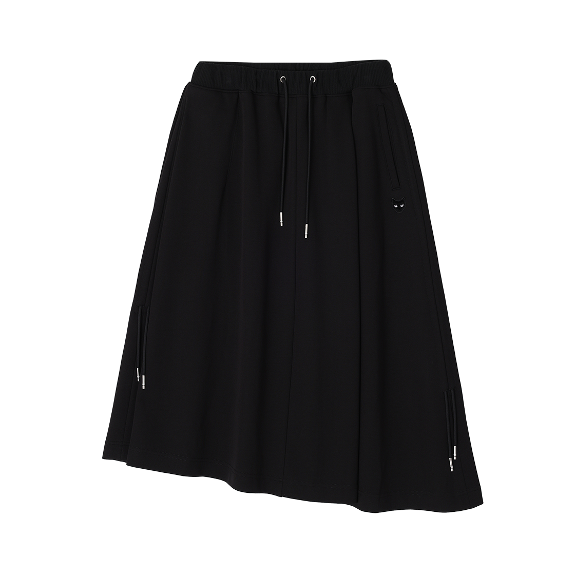 WI5SK800BK (W) SONGZIO ZZERO Panther Asymmetric Skirt Black