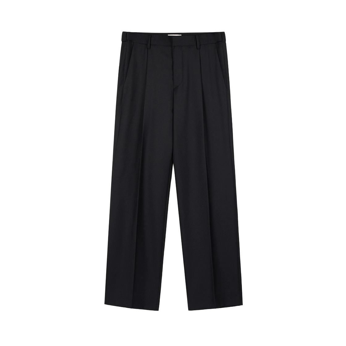 티엔지티 울 블렌드 컴포트 세미 와이드 팬츠 블랙(TNGT Wool Blend Comfort Semi-Wide Pants Black) - 1