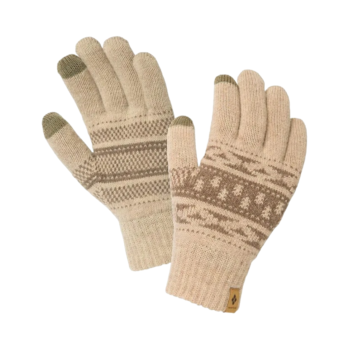 1118626 Montbell Wool Knit Highland Gloves Ivory