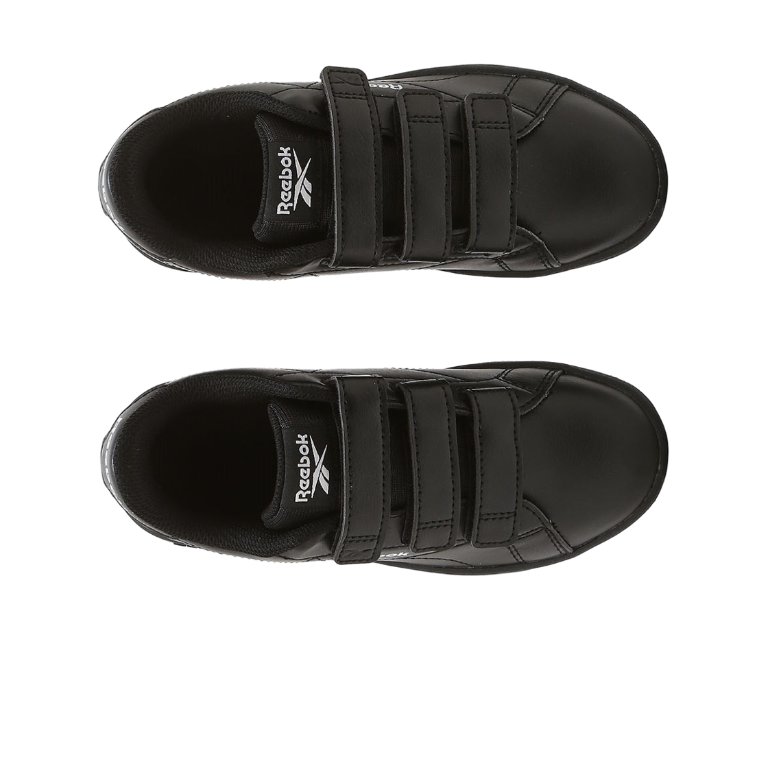 (키즈) 리복 코트 클린 블랙((Kids) Reebok Court Clean Black) - 2