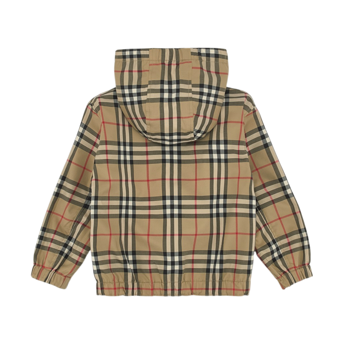 (키즈) 버버리 리버시블 체크 스트레치 코튼 자카드 자켓 페일 블루((Kids) Burberry Reversible Check Stretch Cotton Jacquard Jacket Pale Blue) - 2