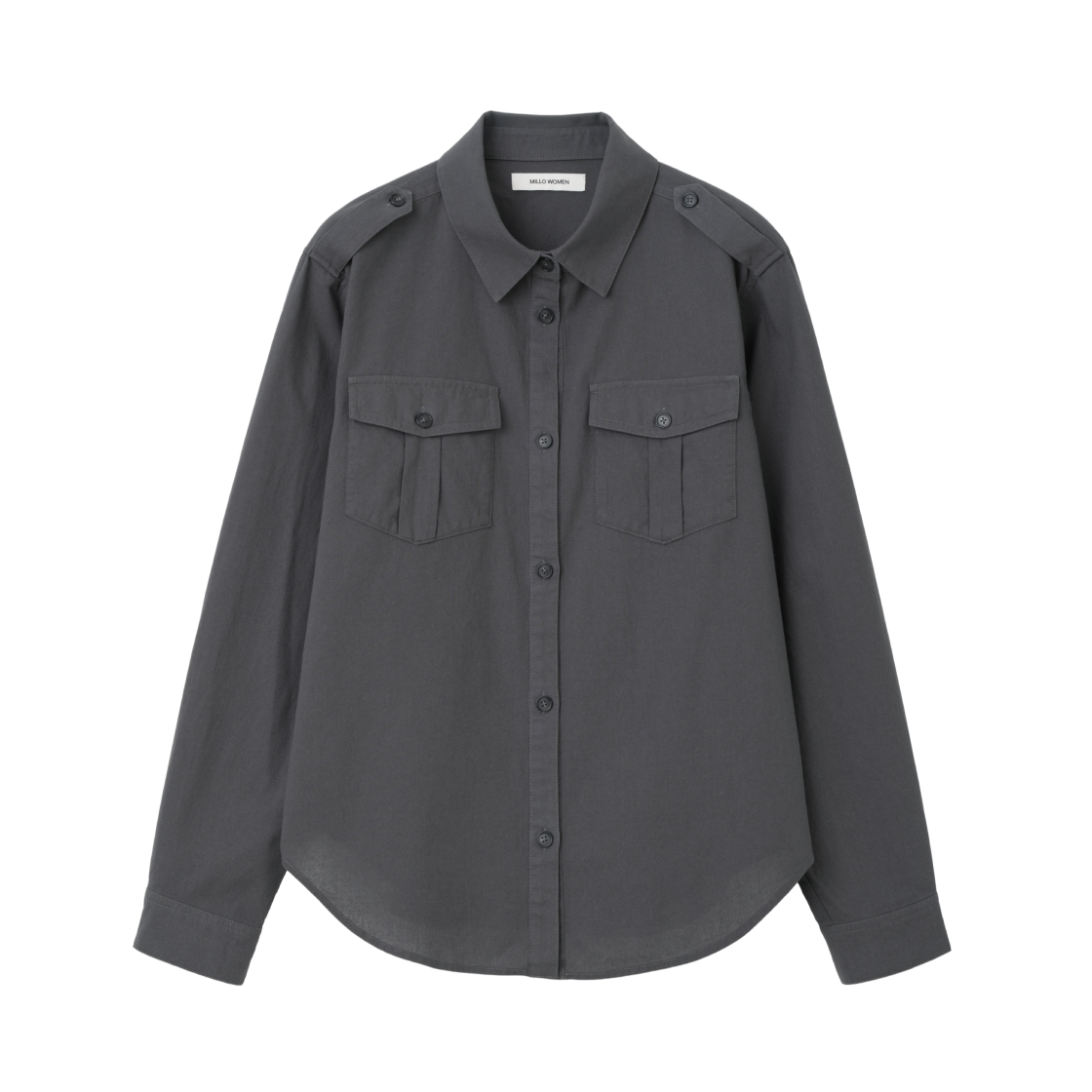 MW372CHA MILLO WOMEN Regular Work Shirt Charcoal