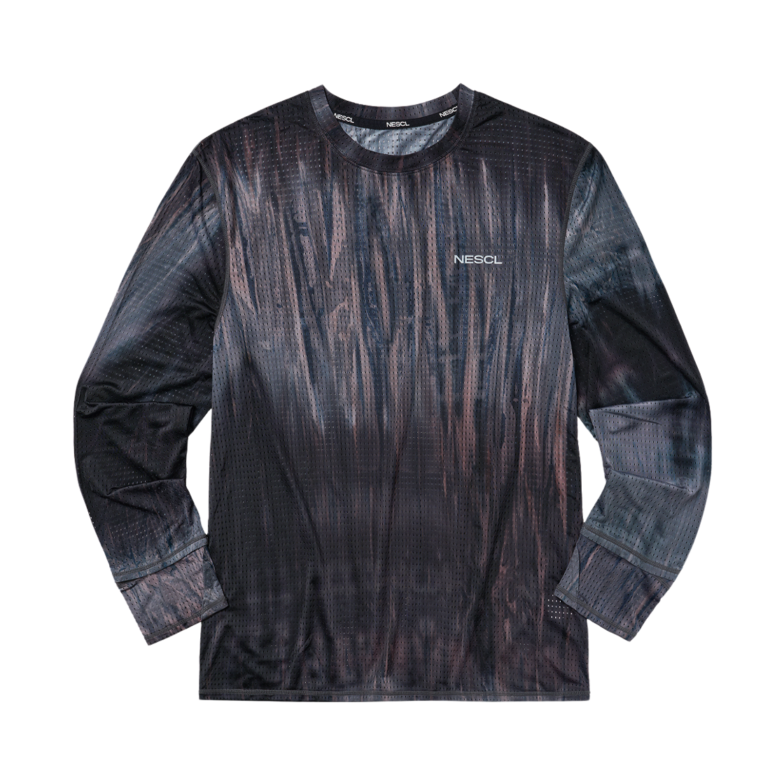 네스클 에어벤트 타이다잉 레이싱 핑거 워치홀 롱슬리브 오로라(NESCL Air Vent Tie-Dye Racing Finger Watch-Hole Long Sleeve Aurora)