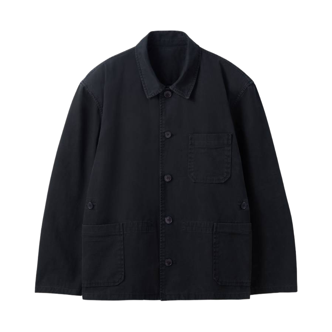렉토 가먼트 다이드 워크 자켓 블랙(Recto Garment Dyed Work Jacket Black) - 1