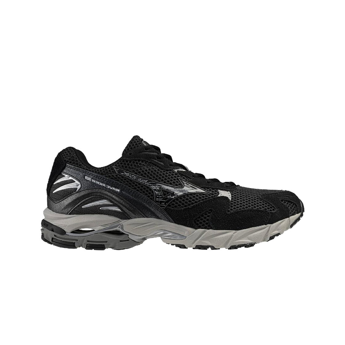 미즈노 웨이브 라이더 10 블랙 샌드 블랙 하버 미스트(Mizuno Wave Rider 10 Black Sand Black Harbor Mist)