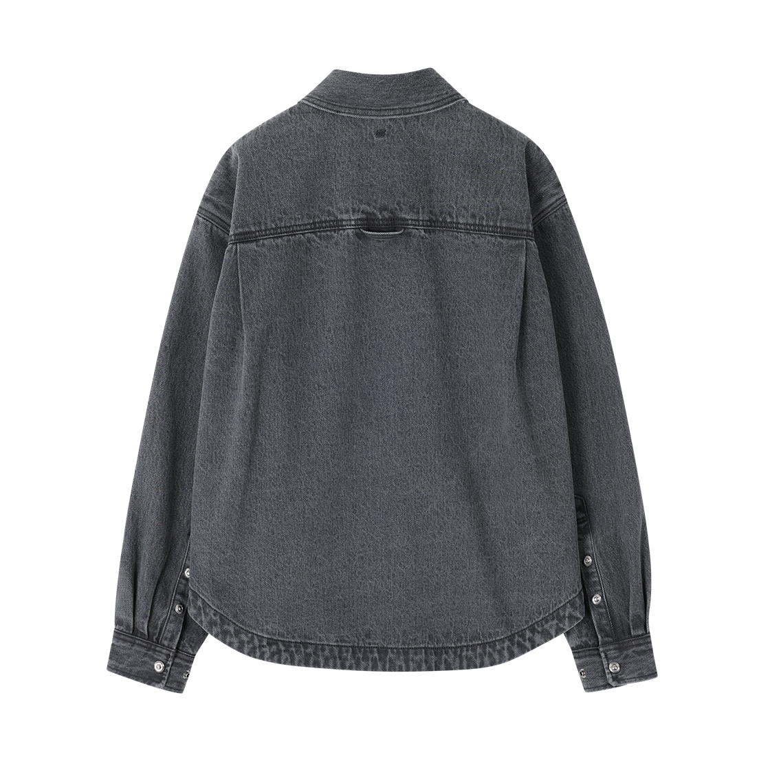 (W) 송지오 지제로 팬서 세미오버 데님 셔츠 라이트그레이((W) SONGZIO ZZERO Panther Semi Over Denim Shirt Light Grey) - 2