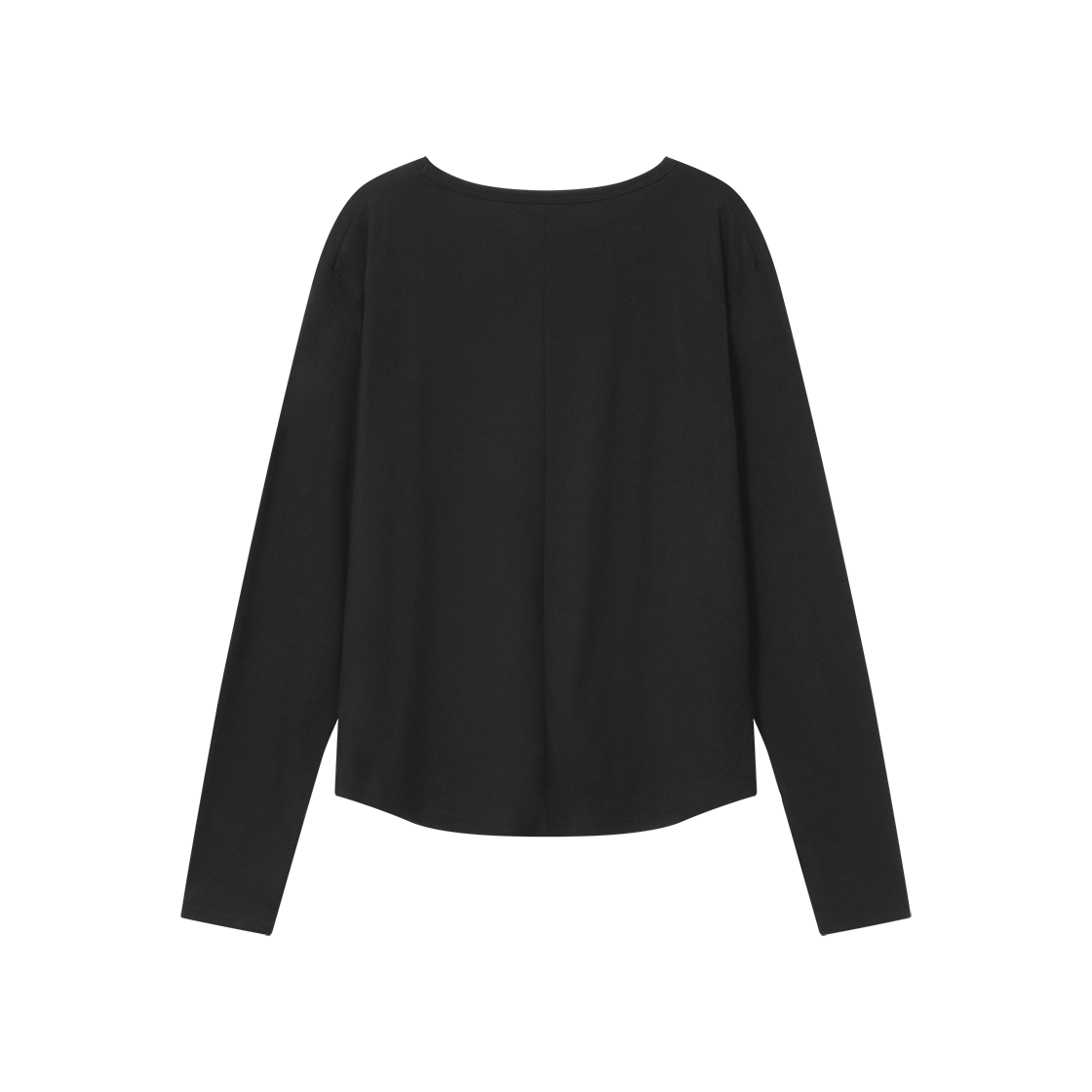폴리테루 휴먼인덱스 유 넥 소프트 롱 슬리브 블랙(Polyteru Human Index U Neck Soft Long Sleeves Black) - 2