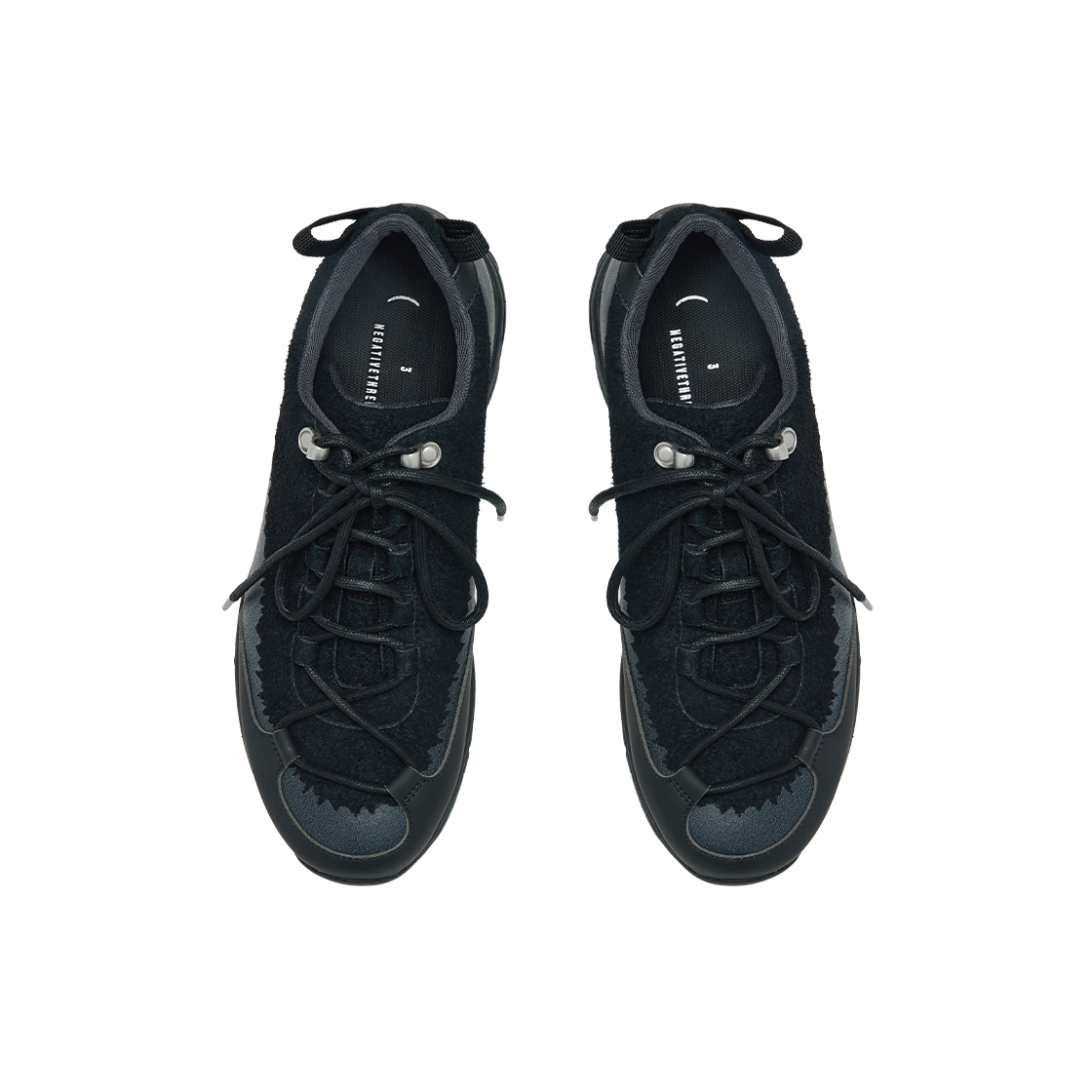 네거티브쓰리 NUSAL VIBRA 트레일 스니커즈 블랙(NEGATIVETHREE NUSAL VIBRAM Trail Sneakers Black) - 2