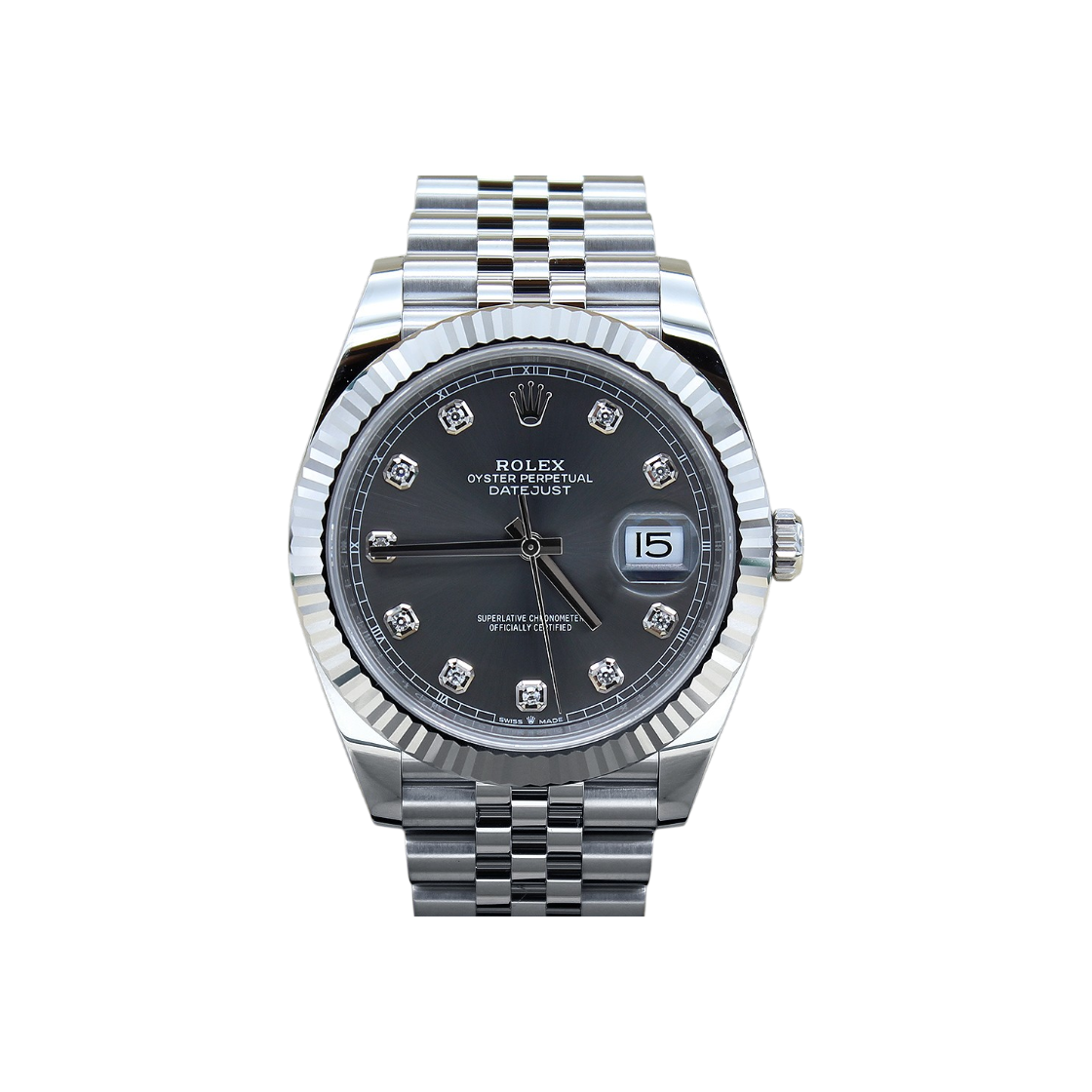 로렉스 데이저스트 41mm 다크로듐 다이아 10P(Rolex Datejust Dark Rhodium Diamond 10P) - 1