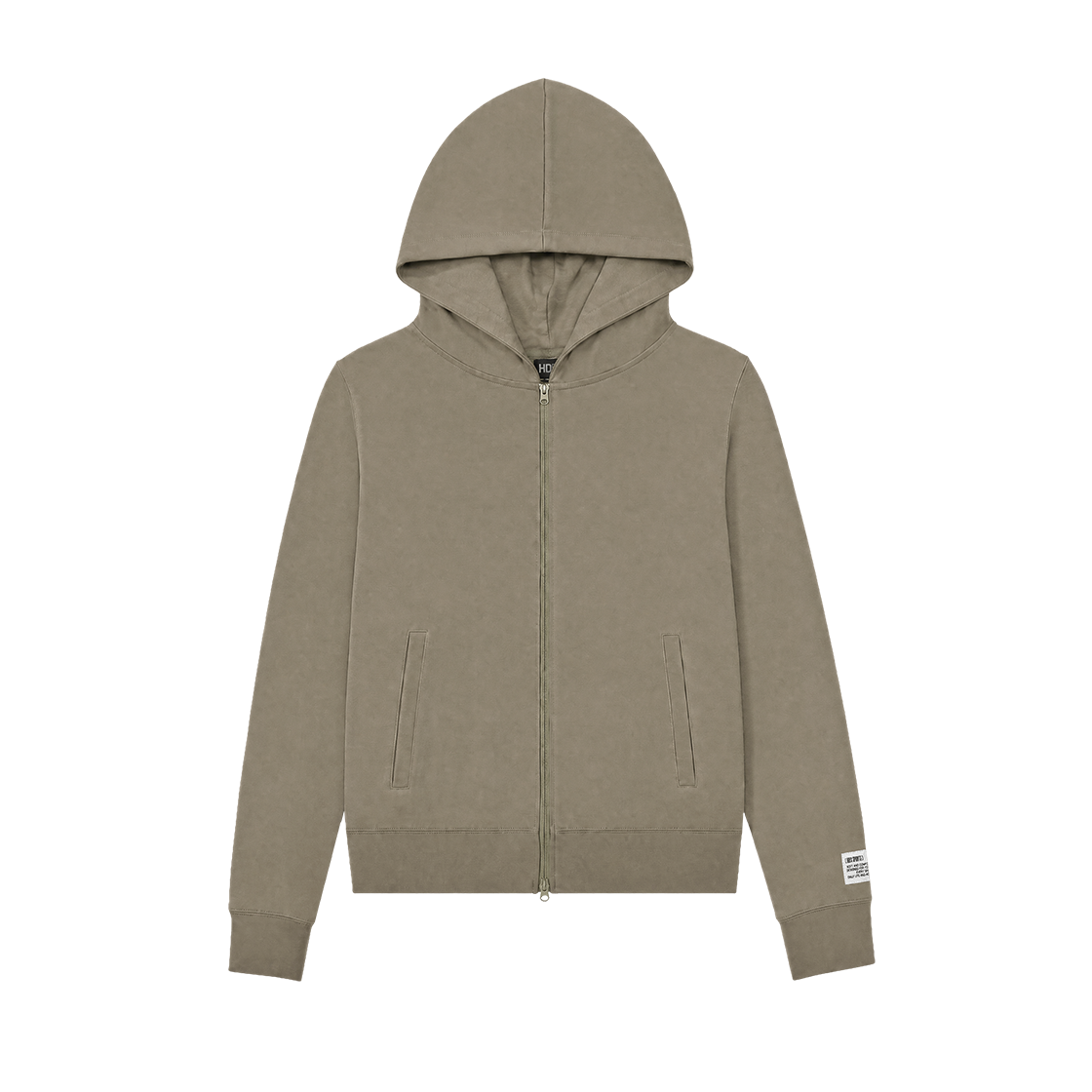 에이치덱스 무브 코튼 슬림 후디 집업 우먼 샌드 베이지(HDEX Move Cotton Slim Hoodie Zip-Up W Sand Beige)