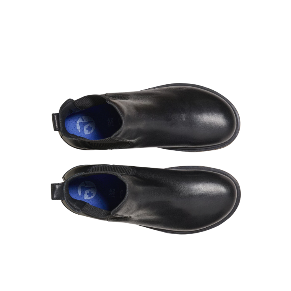버켄스탁 하이우드 슬립온 미드 내츄럴 레더 블랙 - 레귤러(Birkenstock Highwood Slip-On Mid Natural Leather Black - Regular) - 2