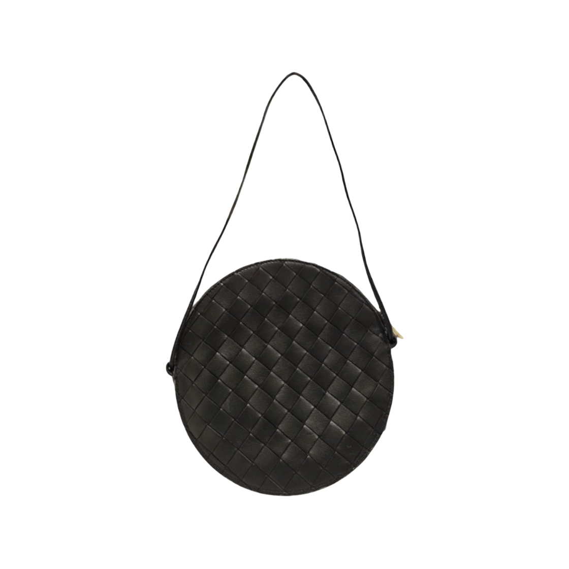 609408V3UH28425 Bottega Veneta Intrecciato Round Bag Black