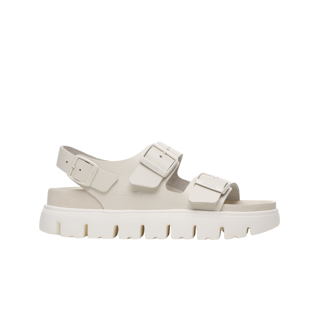 1029074 Birkenstock Milano Papillio Chunky Eggshell - Narrow