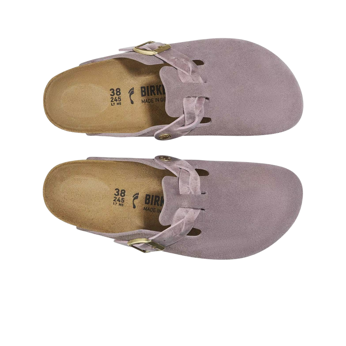 (W) 버켄스탁 보스턴 브레이디드 페이디드 퍼플 - 내로우((W) Birkenstock Boston Braided Faded Purple - Narrow) - 2