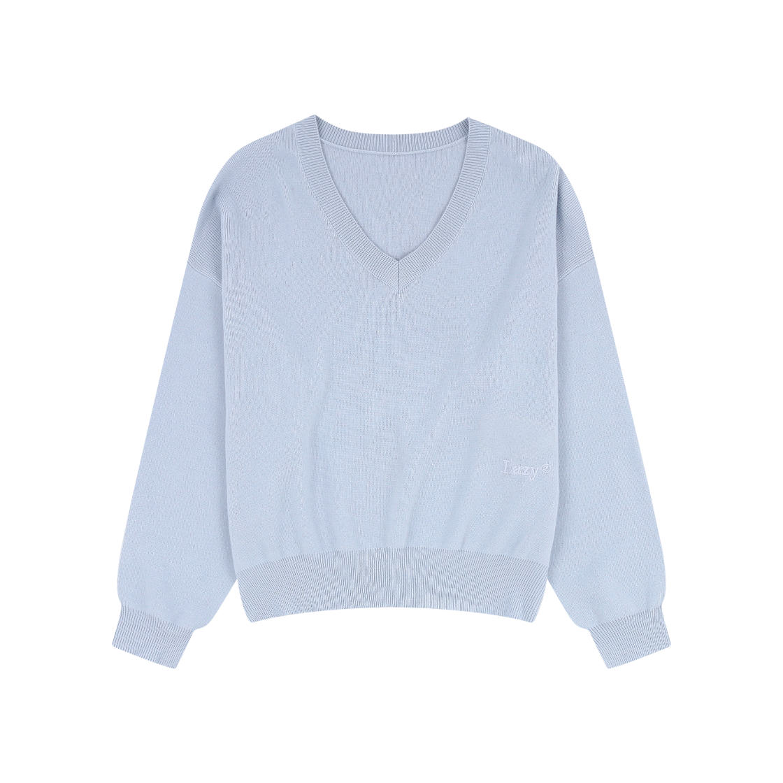 레이지지 클래식 브이넥 니트 스카이(LAZYZ Classic V Neck Knit Sky)