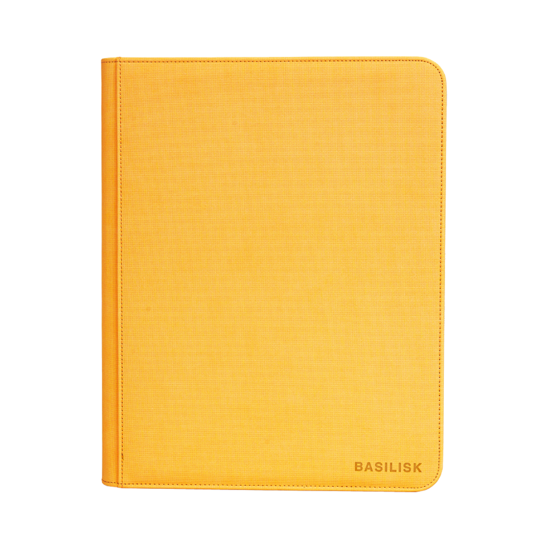 BTB-9-YELLOW BASILISK PREMIUM PU TOPLOADER BINDER, YELLOW