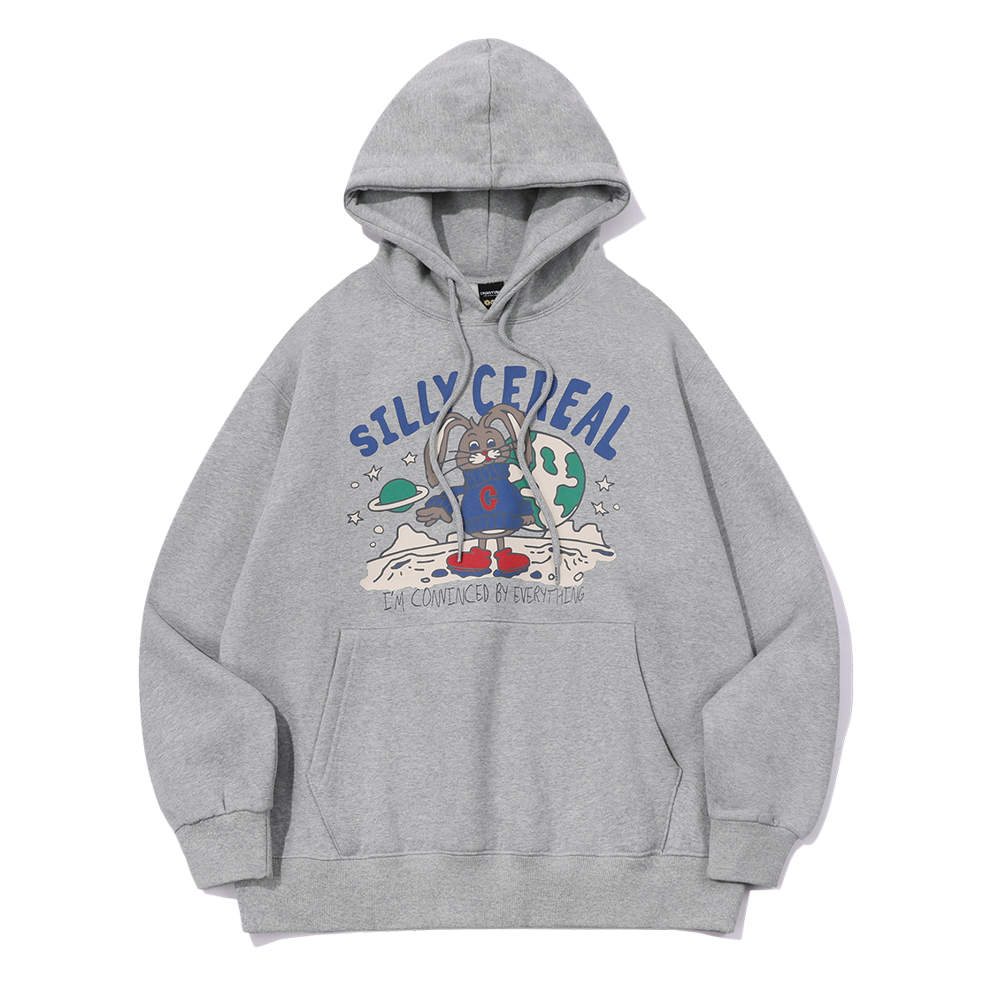 CP24A11 CPGN STUDIO Silly Bunny Hoodie Tee Grey